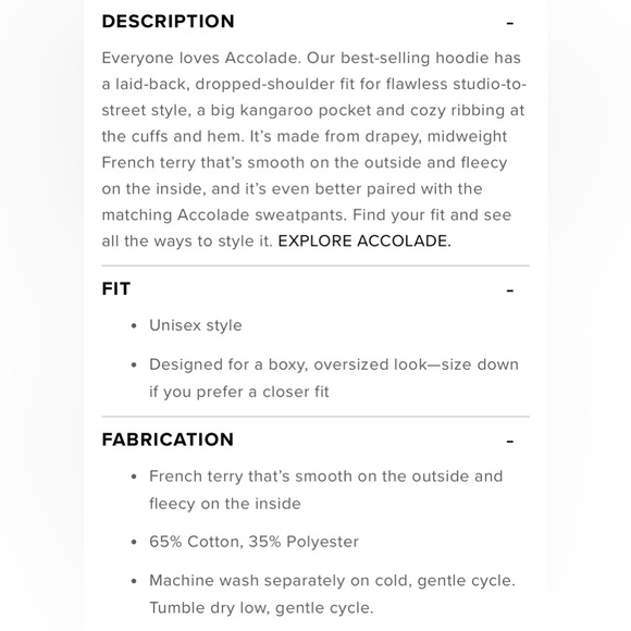 Alo Yoga NWOT Accolade Hoodie Black Size M oversized Unisex - Picture 5 of 10